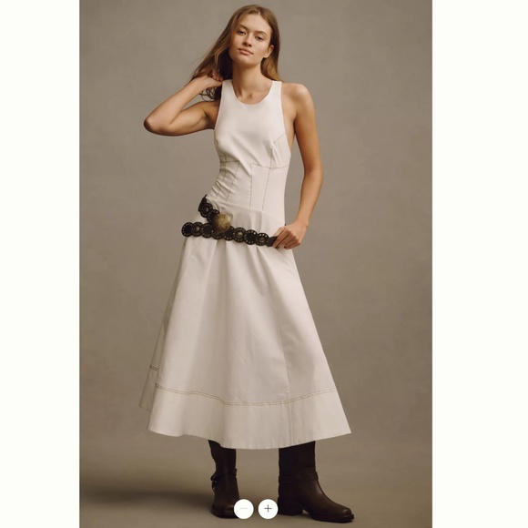 Anthropologie The Kenzie Drop-Waiste Midi Dress - Picture 1 of 5